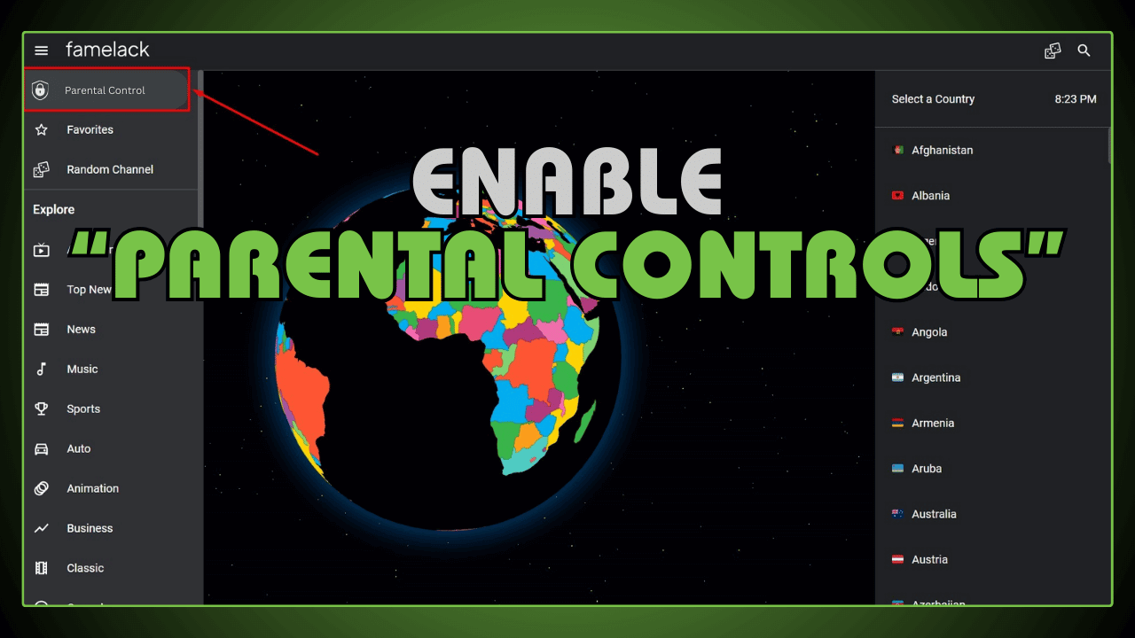 Enable Parental Controls
