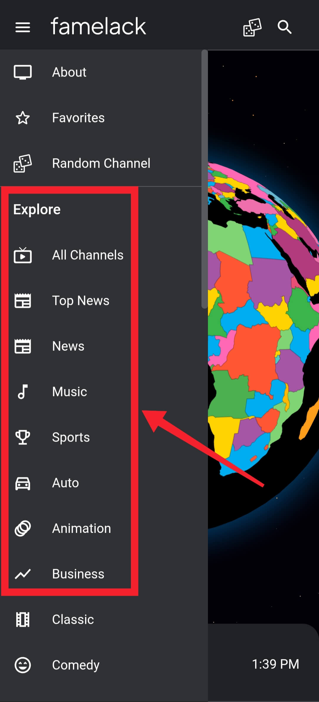 Browse Channel Categories