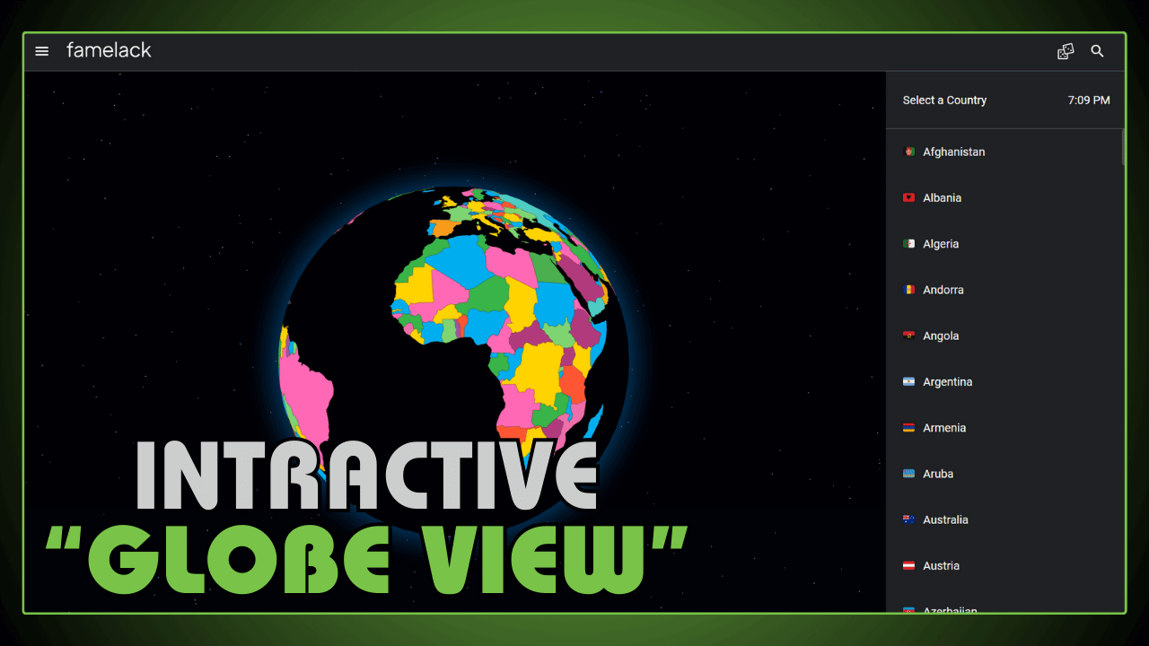 Interactive Globe View