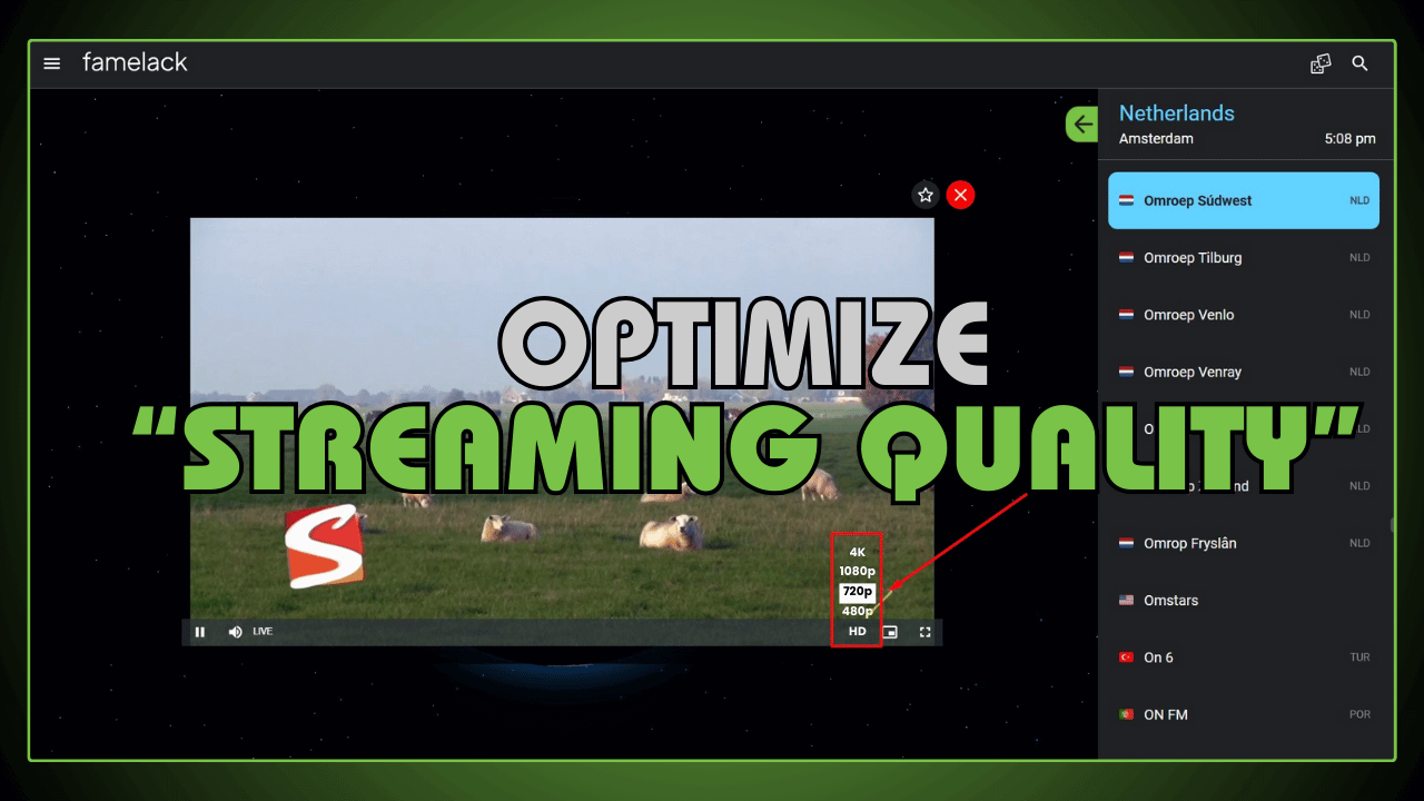 Optimize Streaming Quality Settings