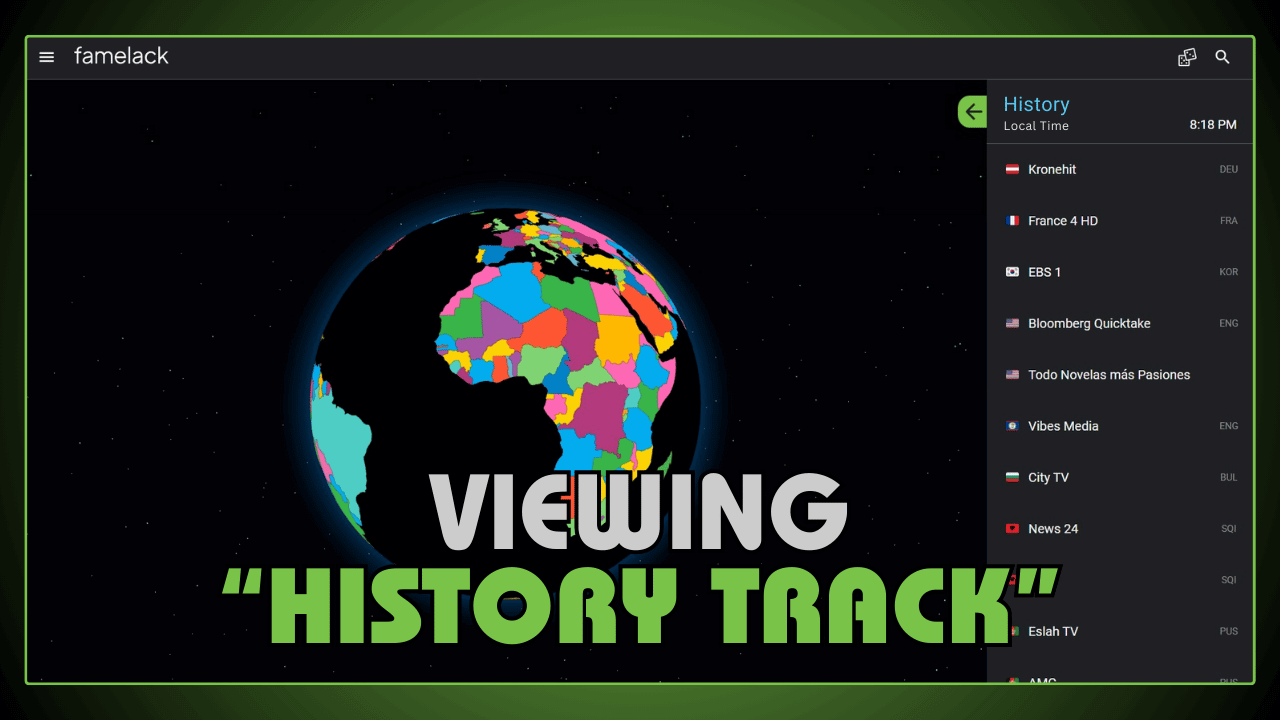 Viewing History Track