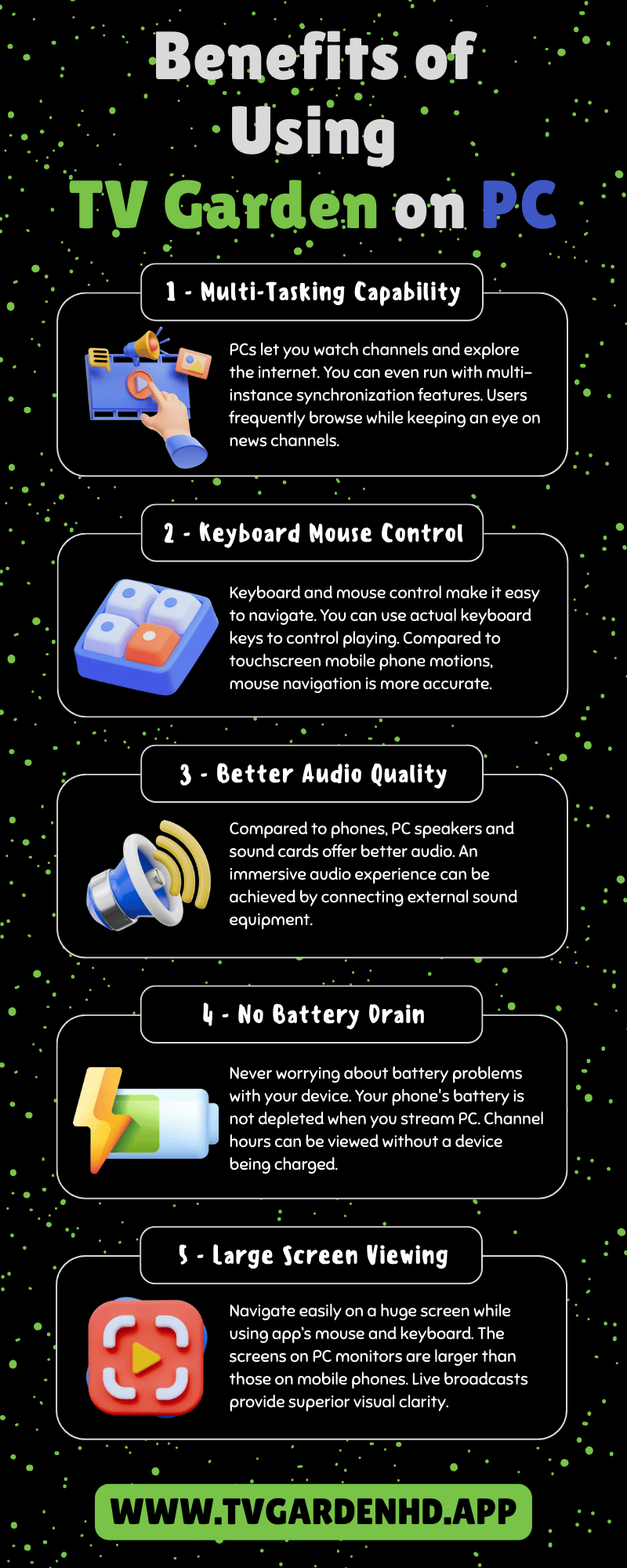 Benefits of Using TV Garden on PC (Infographics)