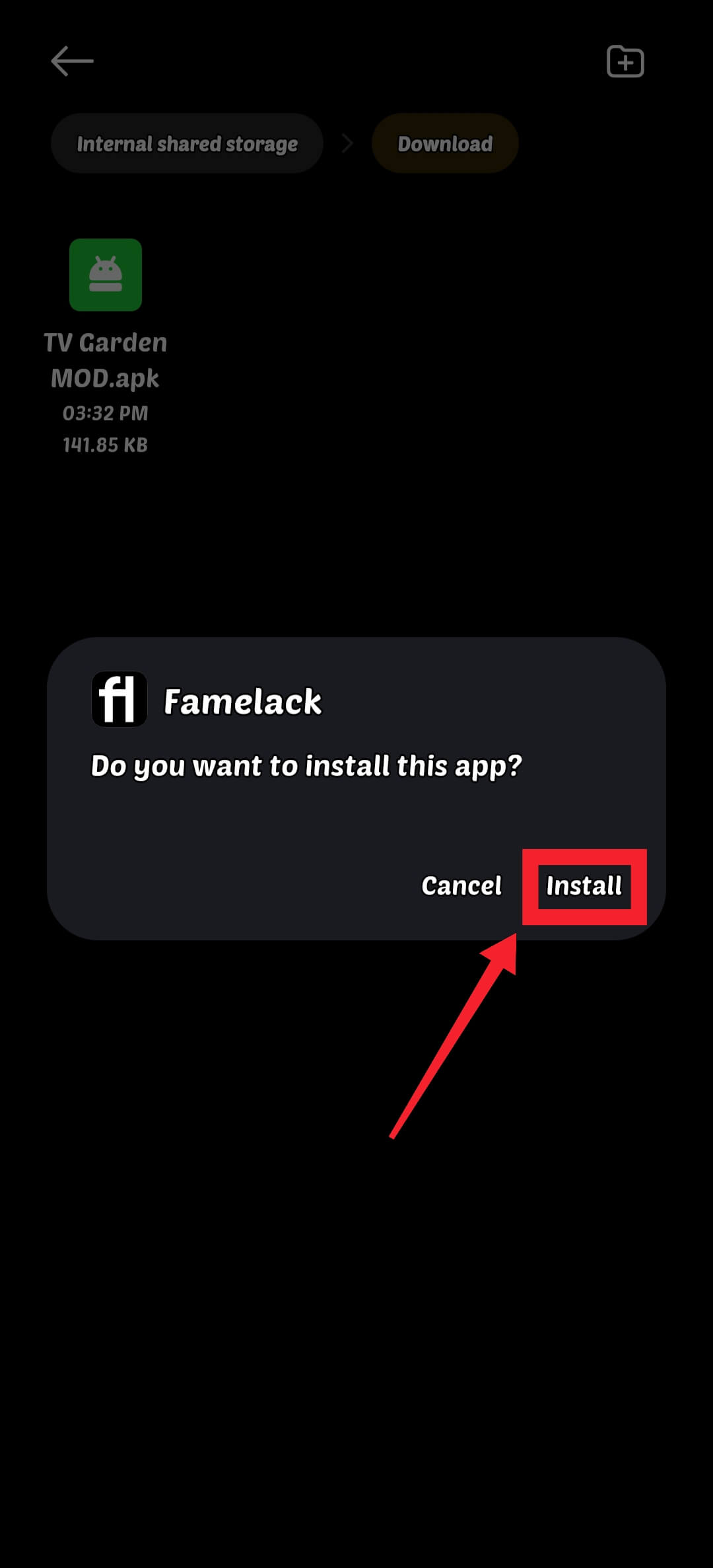 Begin Installation Process